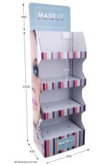 4 Shelf Wide Popup FSDU - Fully Printed