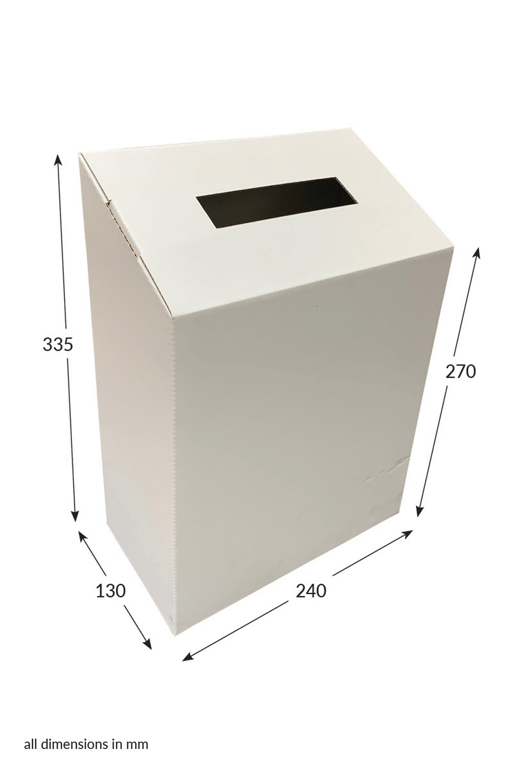 Featured image for “Ballot Box Large Angled Top-Unprinted”