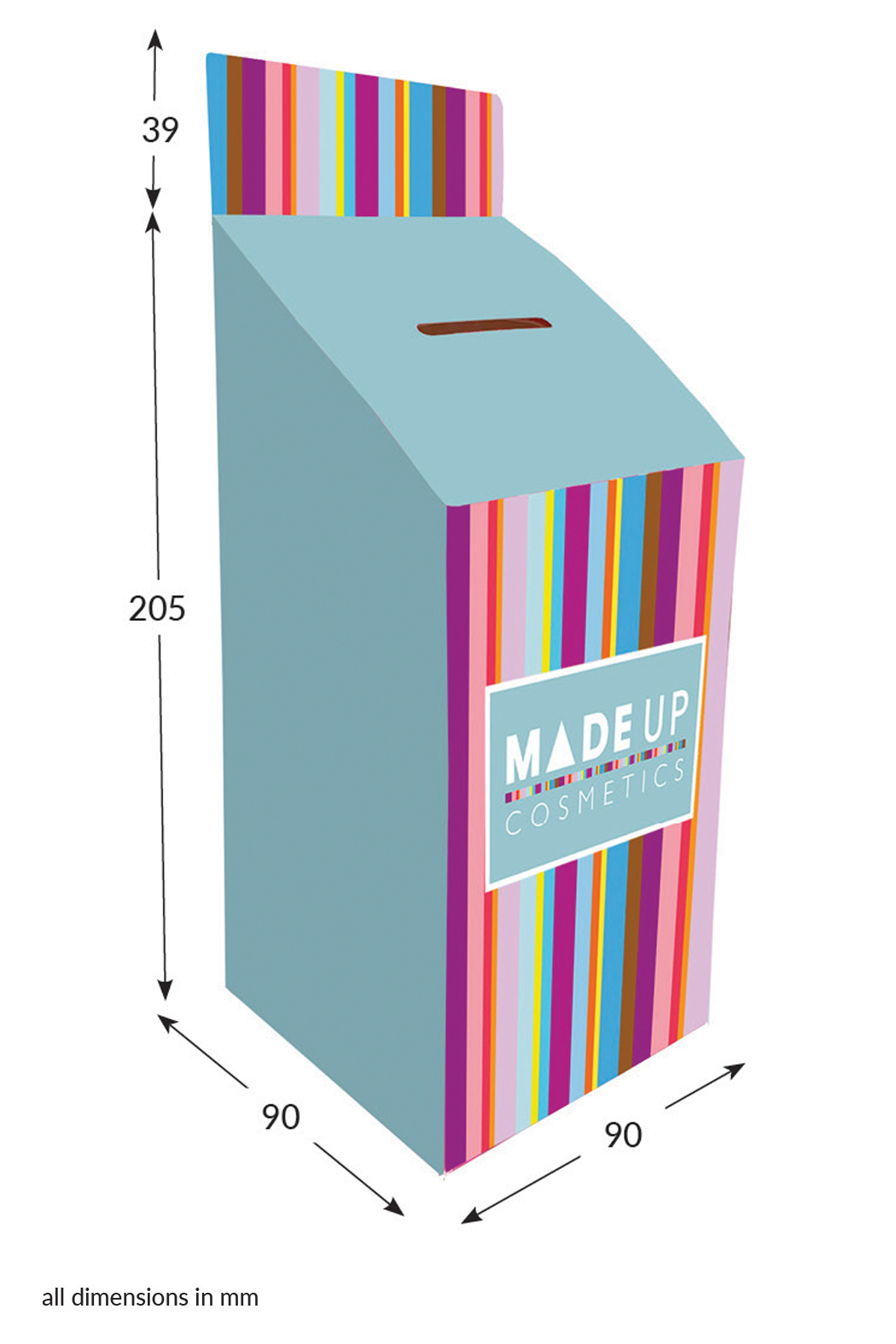 Featured image for “Charity Collection Box Large Tall - Fully Printed”