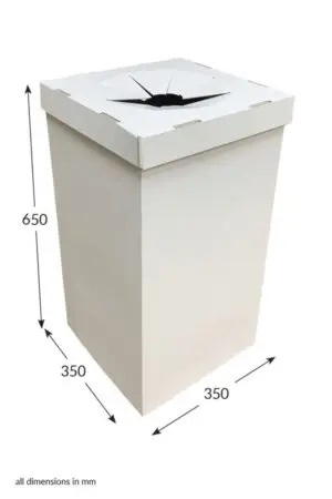 Featured image for “Small Square Dumpbin With Lid-Unprinted”