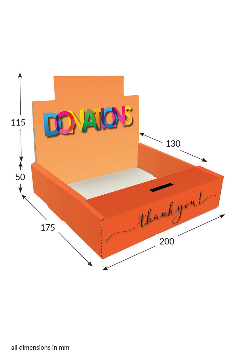 Featured image for “Charity Collection Box CDU - Donation (Orange)”