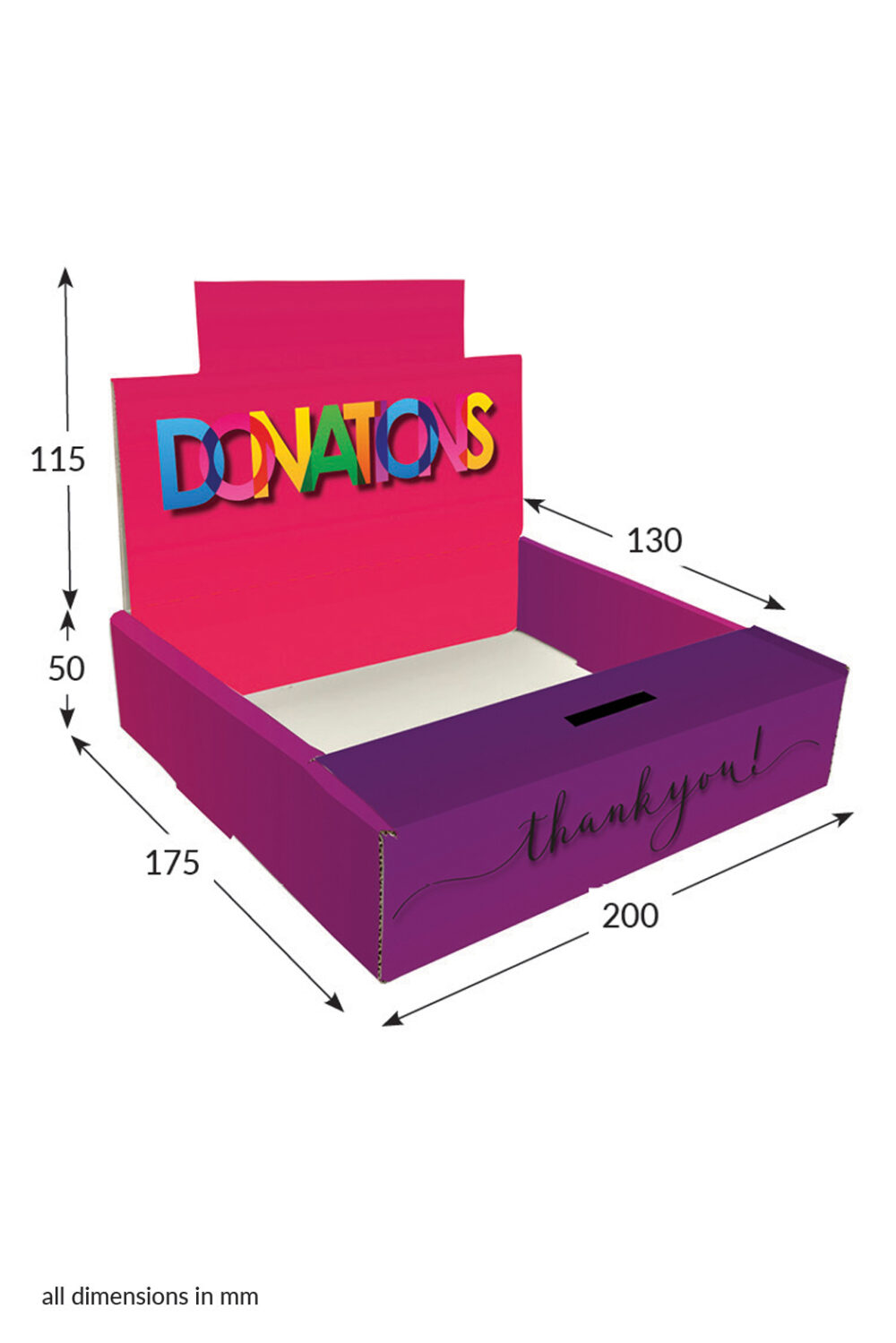 Featured image for “Charity Collection Box CDU - Donation (Pink)”