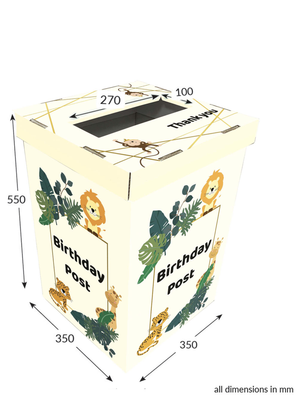 Featured image for “Large Ballot Box / Post Box - Jungle”