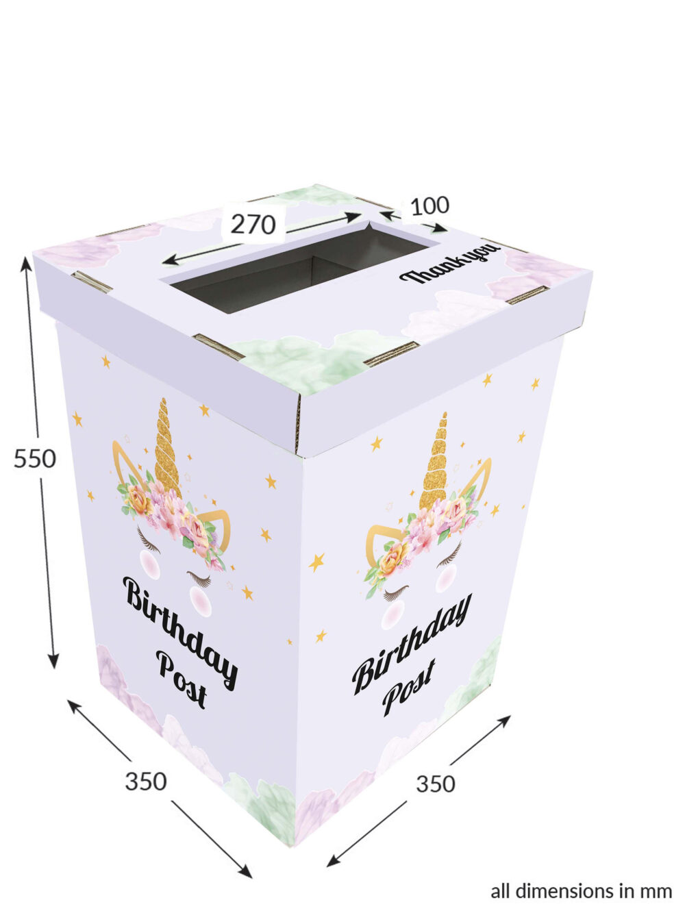 Featured image for “Large Ballot Box / Post Box - Unicorn”