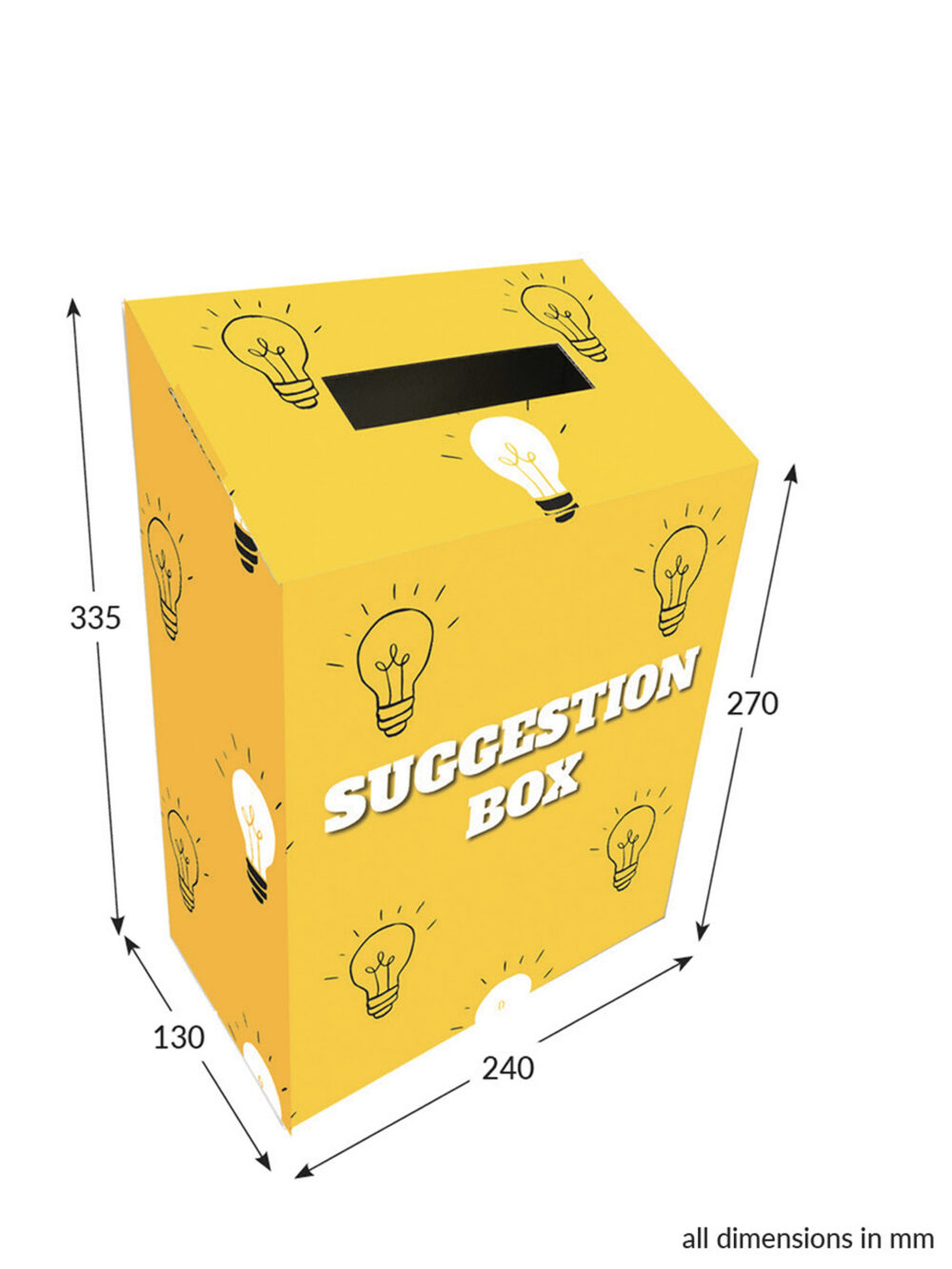 Featured image for “Ballot Box Large Angled Top - Suggestions Box”